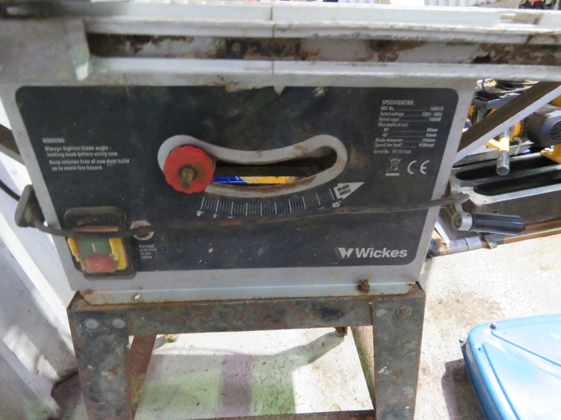 SAWBENCH, 240VOLT POWERED. THIS LOT IS SOLD UNDER THE AUCTIONEERS MARGIN SCHEME, THEREFORE NO VAT W - Image 3 of 6