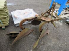 FERGUSON TYPE 2 FURROW TRACTOR MOUNTED CONVENTIONAL PLOUGH. THIS LOT IS SOLD UNDER THE AUCTIONEER