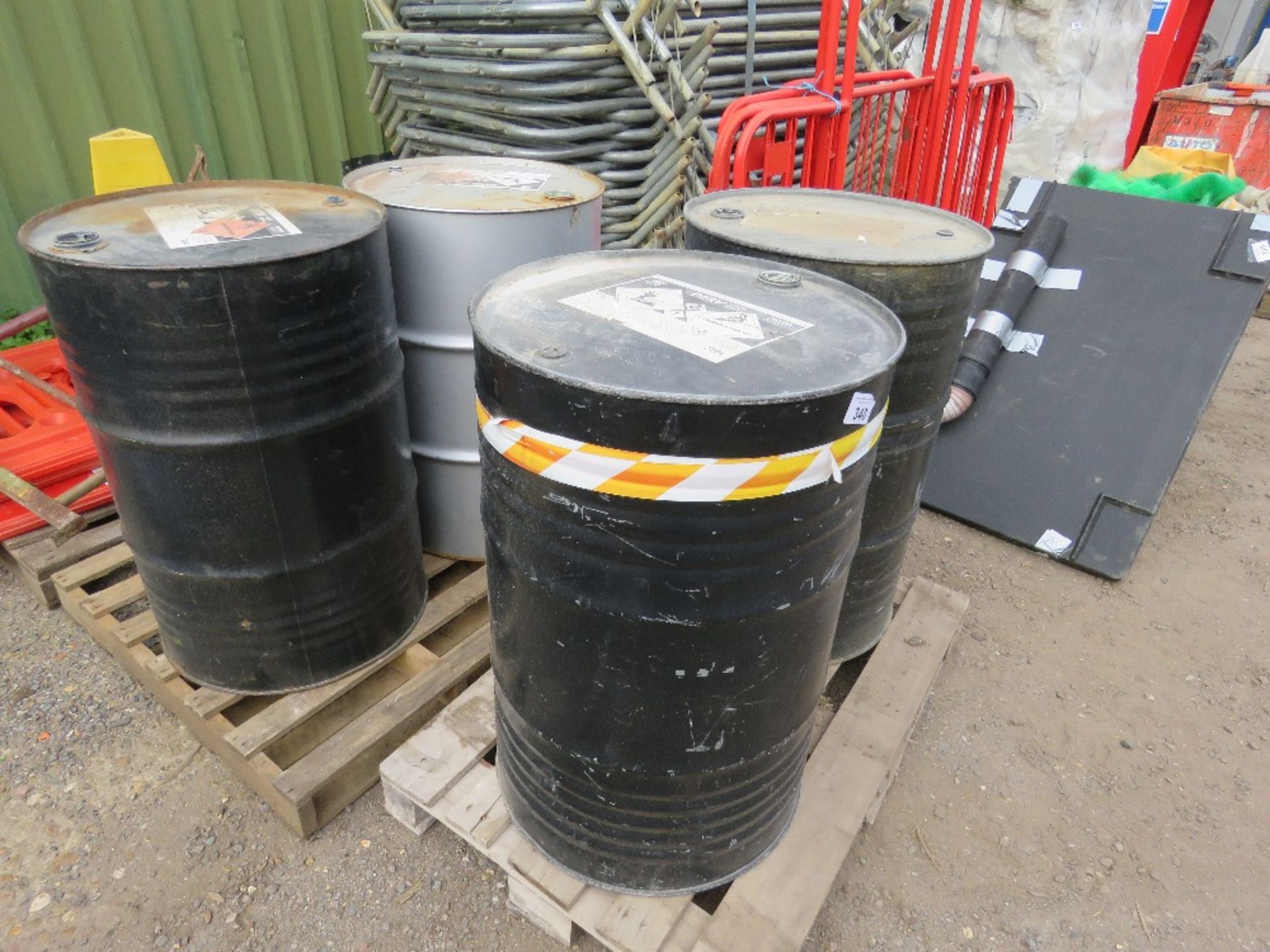 4NO 50 GALLON DRUMS, PREVIOUSLY USED FOR CLEAN DIESEL.