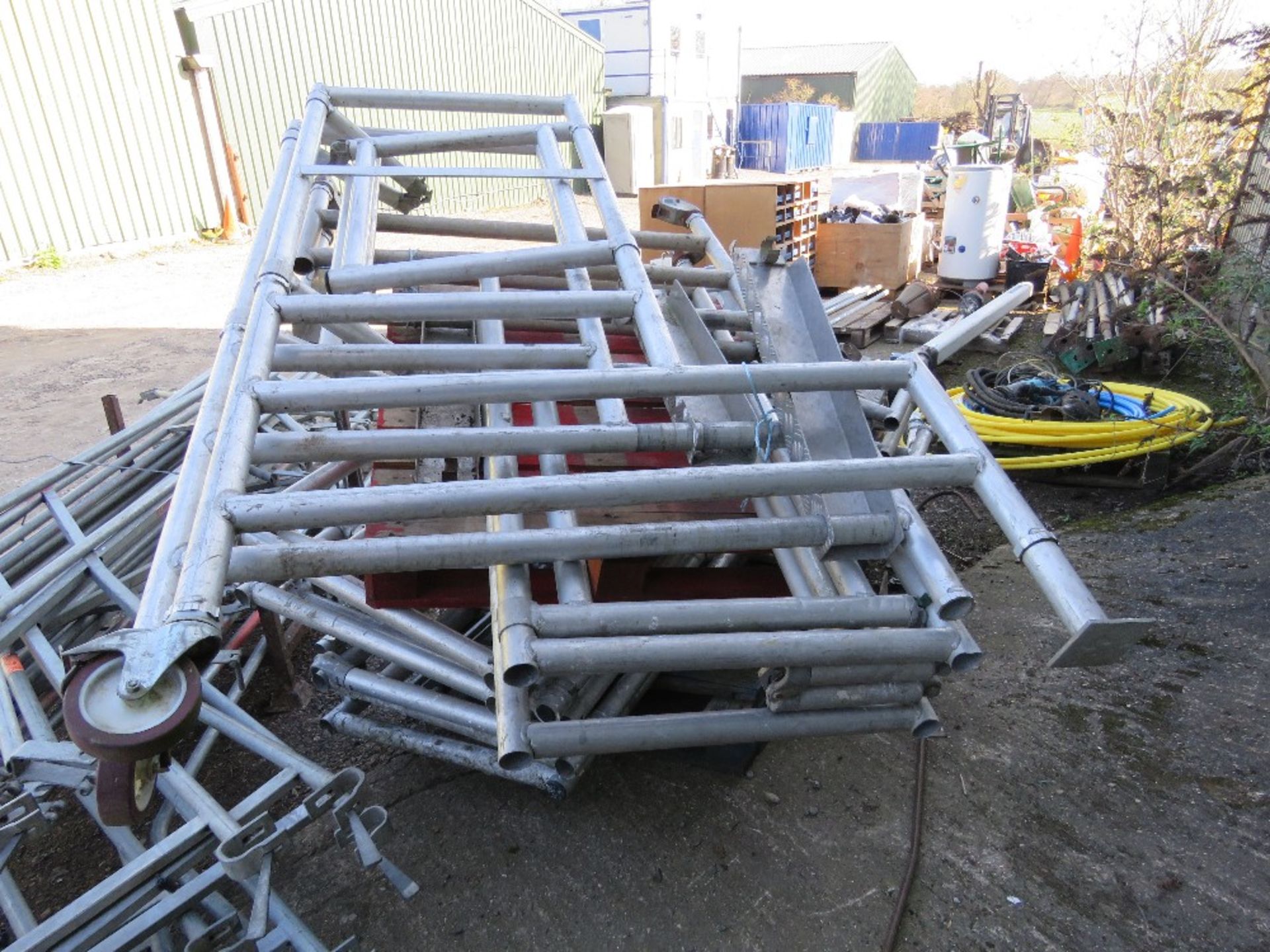 5 X ALUMINIUM PODIUM FRAMES, NO PLATFORMS. THIS LOT IS SOLD UNDER THE AUCTIONEERS MARGIN SCHEME, - Image 6 of 9