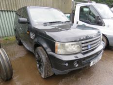 RANGE ROVER SPORT DIESEL HSE REG:K13 SDJ (REGISTERED 05.05.2006 WITH V5) MOT EXPIRED. 182,885 REC