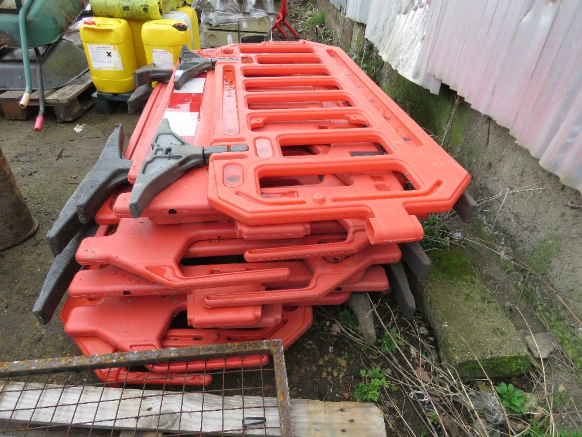 9 X CHAPTER 8 PLASTIC BARRIERS. THIS LOT IS SOLD UNDER THE AUCTIONEERS MARGIN SCHEME, THEREFORE N - Image 2 of 3