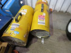 2 X PROPANE GAS HEATERS, 110VOLT.