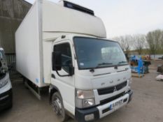 MITSUBISHI FUSO CANTER 7C15 FRIDGE LORRY REG: GJ13 KZP. 271,262 REC KMS. CARRIER FRIDGE UNIT. 17FT L