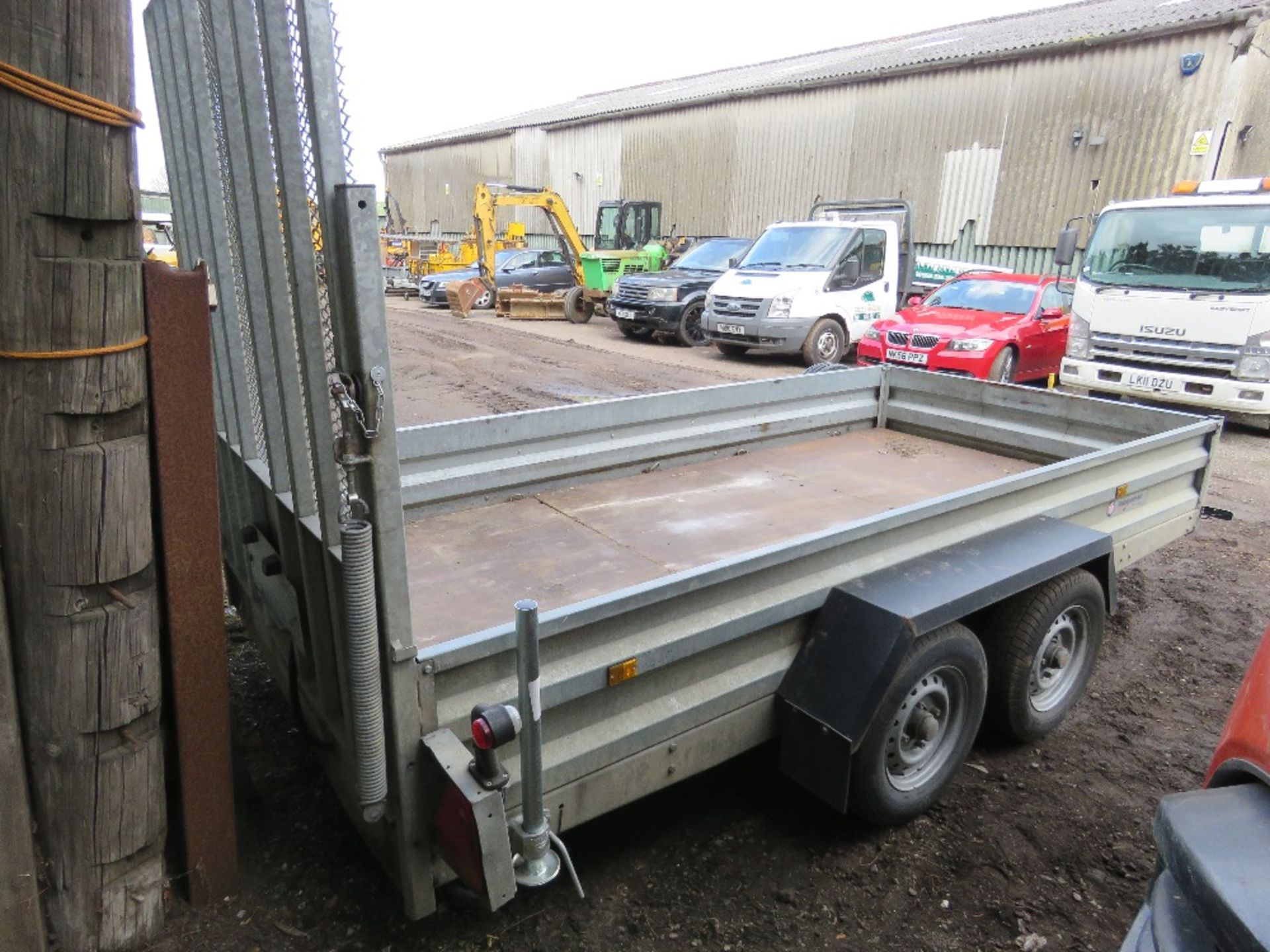 INDESPENSION TWIN AXLED PLANT/GROUNDCARE TRAILER. 12FT X 6FT APPROX, SN: SDHGT2700GJ131211. 2.7TONN - Image 8 of 10