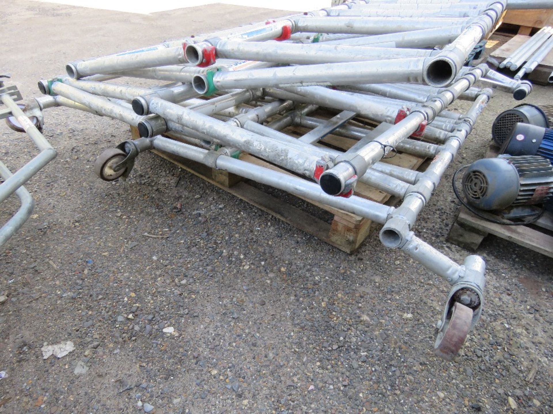 2 X ALUMINIUM PODIUM FRAMES, NO PLATFORMS. THIS LOT IS SOLD UNDER THE AUCTIONEERS MARGIN SCHEME, - Image 4 of 5