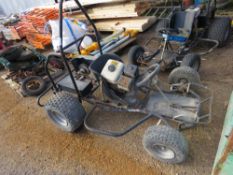 DEAVINSONS PROFESSIONAL PETROL ENGINED GO CART, ENGINE REMOVED. THIS LOT IS SOLD UNDER THE AUCTI