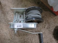 HEAVY DUTY HAND TRAILER WINCH.