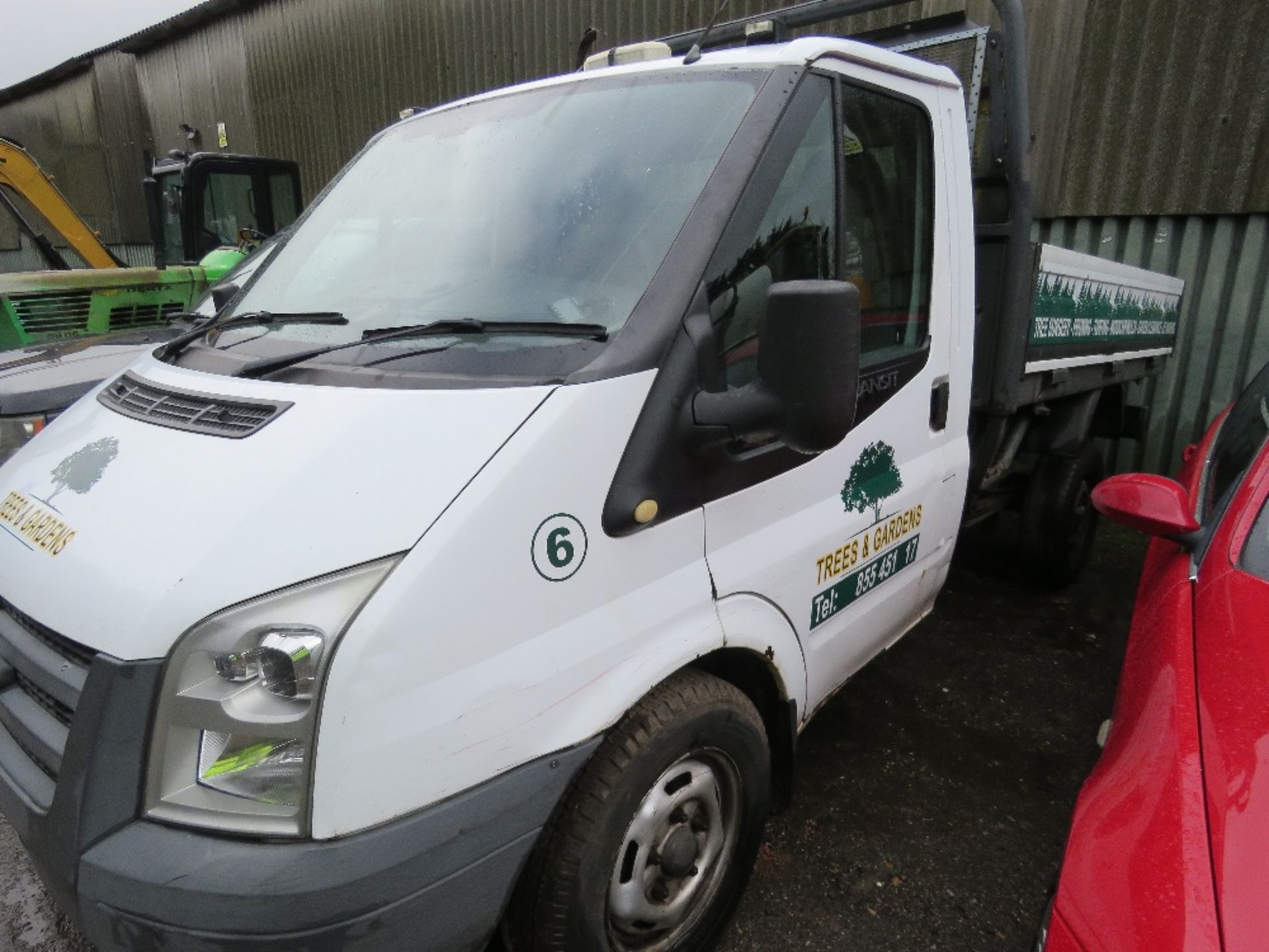 FORD TRANSIT TIPPER TRUCK REG:NU10 EVY WITH V5. MOT UNTIL FEBRUARY 2024. WHEN TESTED WAS SEEN TO DRI - Image 3 of 10