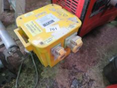 110VOLT LARGE SIZED TRANSFORMER UNIT. OWNER RETIRING AND EMMIGRATING. THIS LOT IS SOLD UNDER THE A