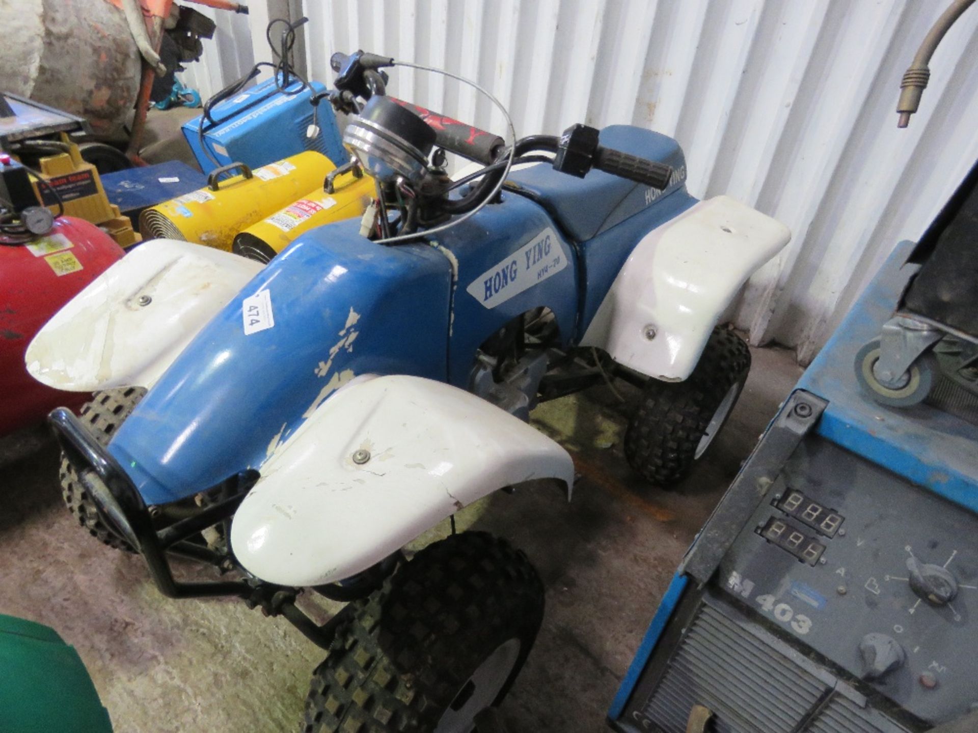 PETROL ENGINED 2WD QUAD BIKE, WHEN TESTED WAS SEEN TO RUN AND DRIVE..UNUSED FOR SOME TIME SO WOULD B - Image 3 of 8