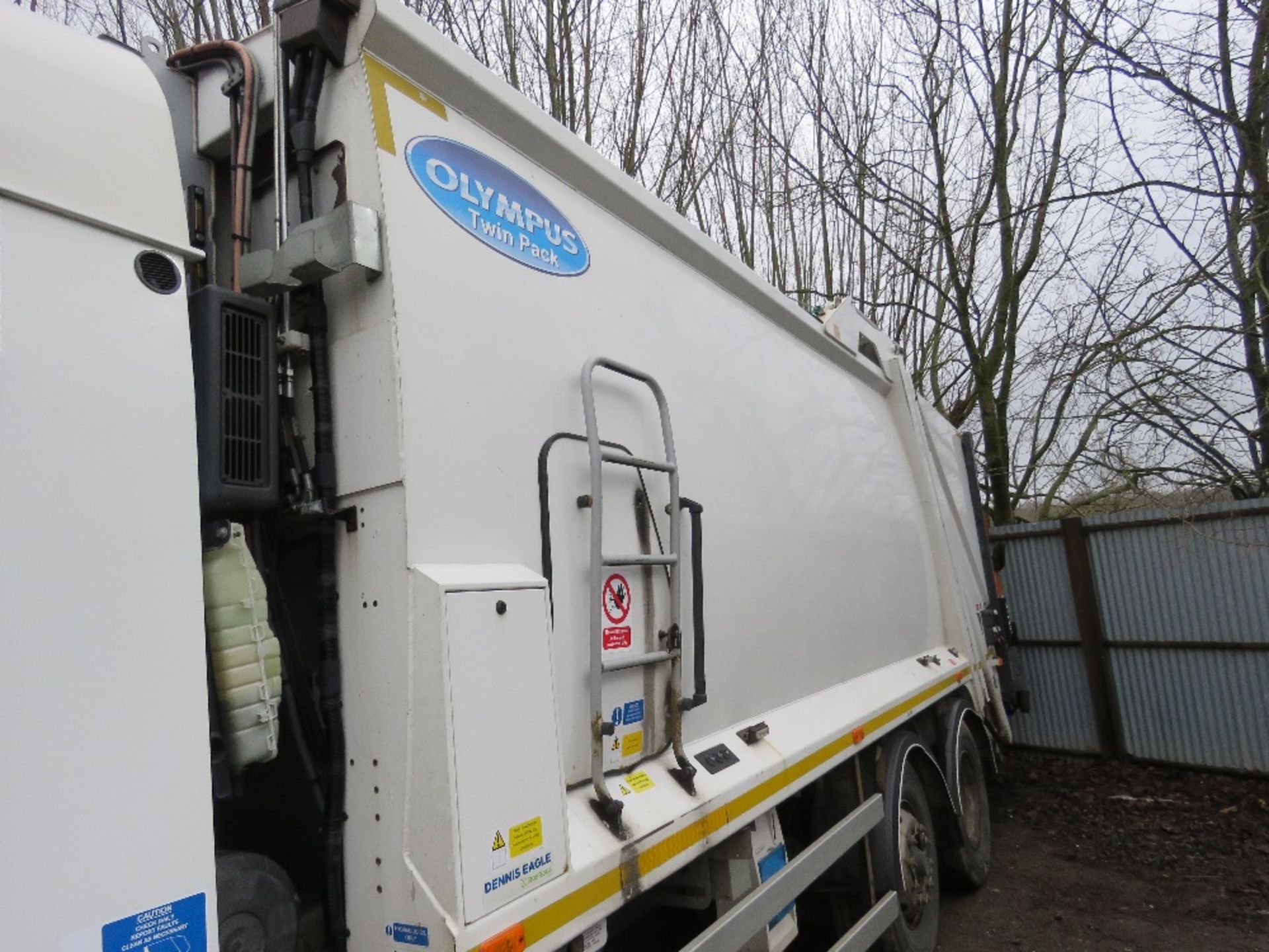 DENNIS EAGLE ELITE EURO 6 REFUSE TRUCK WITH BIN LIFTS. REG:VX15 KJY OLYMPUS TWIN PACK EQUIPMENT. 9 - Image 16 of 16