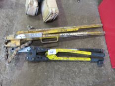 PIPE CUTTER, TORQUE WRENCH AND CRIMPER UNIT. THIS LOT IS SOLD UNDER THE AUCTIONEERS MARGIN SCHEME
