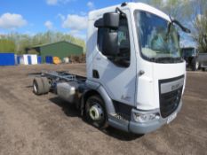 DAF 150 EURO 6 CHASSIS CAB TRUCK REG:EU16 LOJ. 7.5TONNE RATED. AUTO GEARBOX.