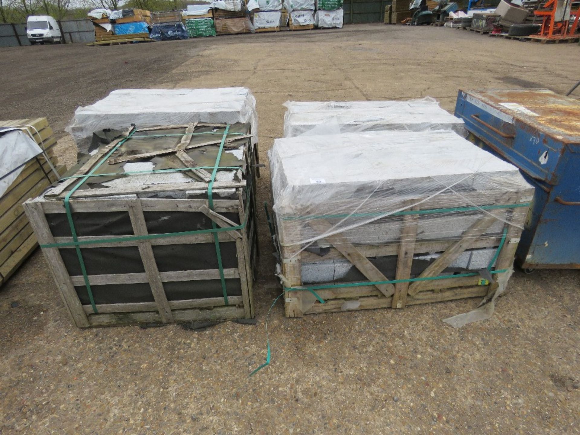 4 X STILLAGES OF MARBLE TYPE PAVERS, 200MM X 100MM X 60MM APPROX. - Image 2 of 10