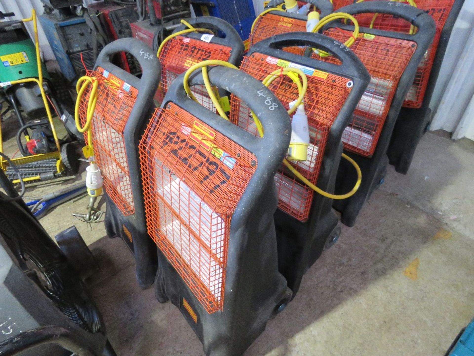 4 X RHINO RADIANT HEATERS, 110VOLT POWERED. - Image 2 of 4