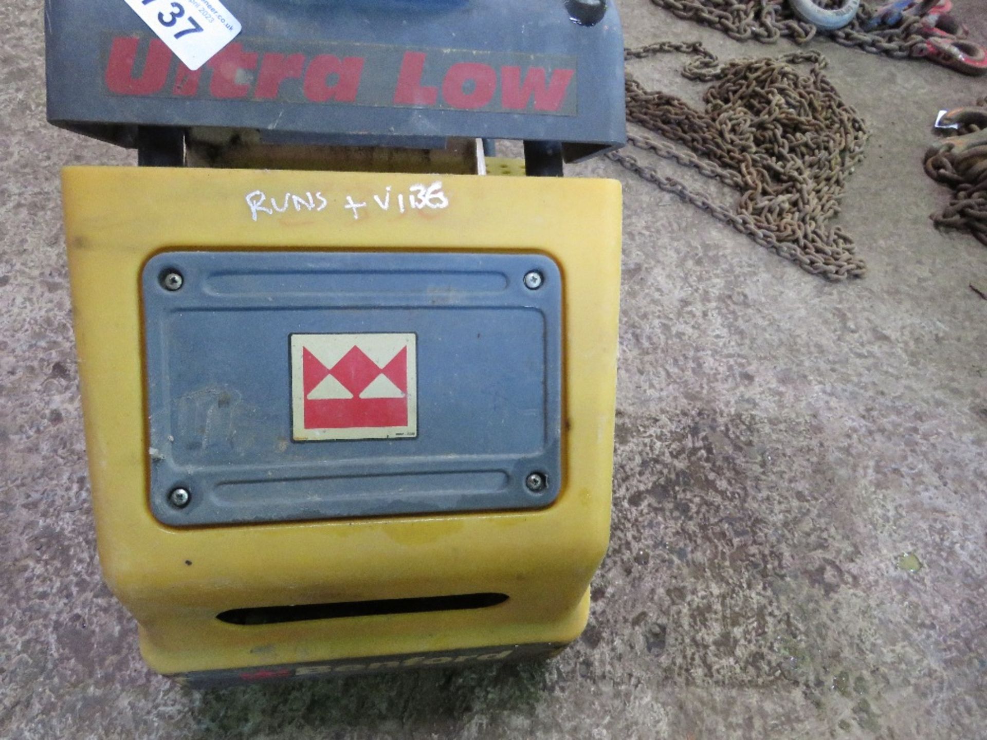 BENFORD TEREX BPC1535 HEAVY DUTY PETROL ENGINED COMPACTION PLATE. WHEN TESTED WAS SEEN TO RUN AND VI - Image 4 of 6