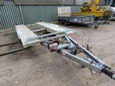 ALGEMA HTLB2008 TILT BED 2 TONNE TWIN AXLED TRAILER. REAR AXLE CAN ALSO BE LIFTED WHEN RUNNING EMP