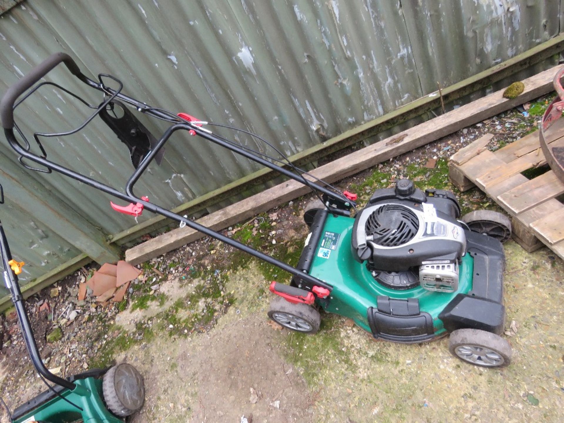 QUALCAST PETROL ENGINED LAWNMOWER. NO COLLECTOR. THIS LOT IS SOLD UNDER THE AUCTIONEERS MARGIN S - Image 2 of 3