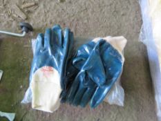 PACK OF RUBBER COATED WORK GLOVES.