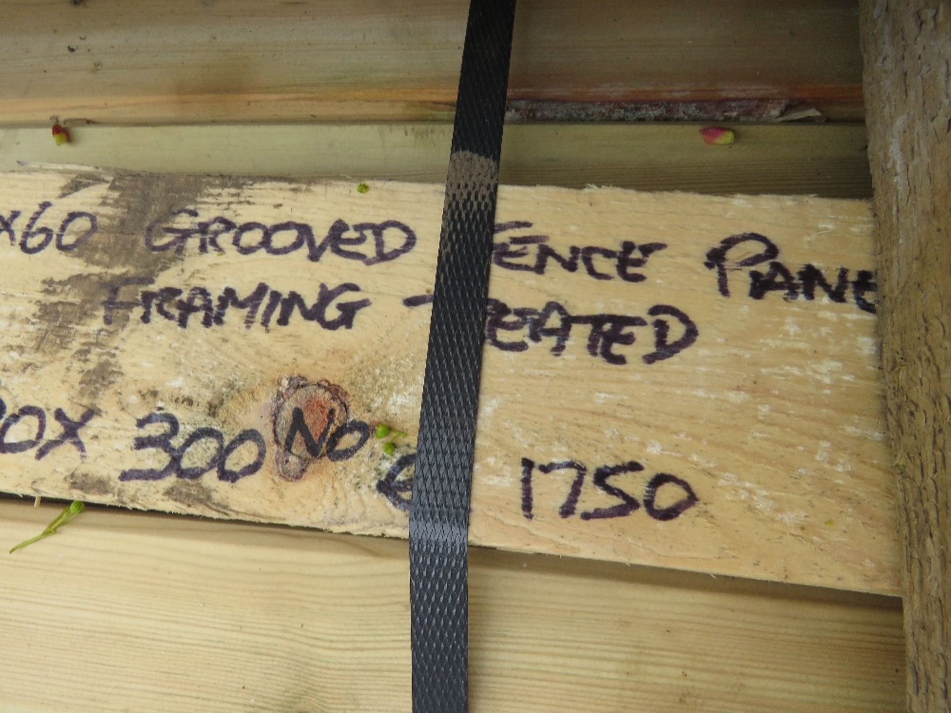 PACK OF TREATED TIMBER FENCE PANEL FRAME SLOTTED TIMBERS: 55MM X 35MM @ 1.75M LENGTH APPROX. - Image 3 of 3