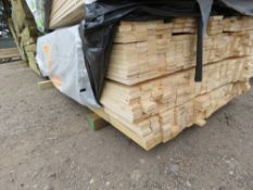 PACK OF UNTREATED VENETIAN PALE / TRELLIS TIMBER SLATS: 1.83M LENGTH X 45MM X 17MM APPROX.