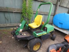 JOHN DEERE F935 RIDE ON MOWER, NO DECK, UNTESTED ALTHOUGH DID TURN OVER BUT NOT START, SUSPECTED FU