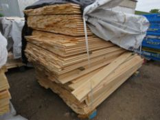 EXTRA LARGE PACK OF UNTREATED SHIPLAP TYPE FENCE CLADDING BOARD 1.72M LENGTH X 100MM WIDTH APPROX.