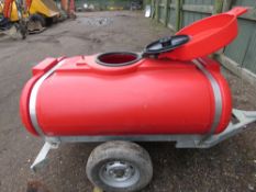 TRAILER ENGINEERING SITE TOWED SINGLE AXLED WATER BOWSER, YEAR 2021, LITTLE/UNUSED, DESCRIBED AS A L