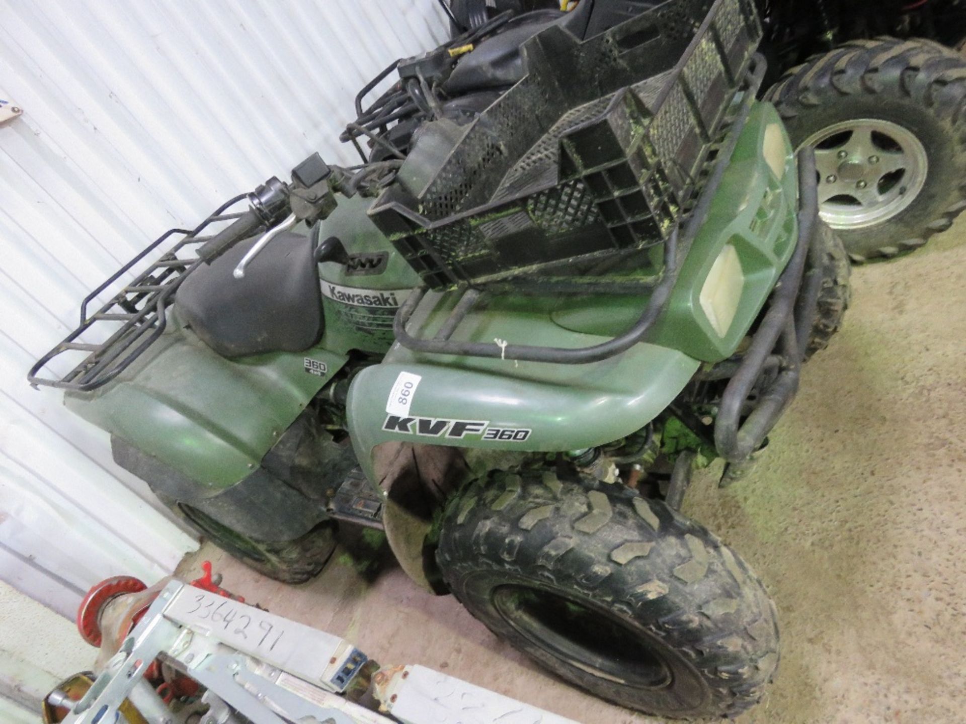 KAWASAKI KVF360 4WD QUAD BIKE, 2939 REC HRS. WHEN TESTED WAS SEEN TO DRIVE...SEE VIDEO. - Image 2 of 7