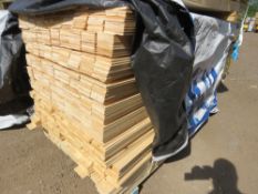 EXTRA LARGE PACK OF HIT AND MISS FENCE CLADDING BOARDS: 1.75M LENGTH X 100MM WIDTH APPROX.