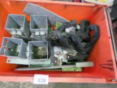8NO NOLT DOWN SECURITY POST BASES PLUS SECURITY CHAINS. THIS LOT IS SOLD UNDER THE AUCTIONEERS MA