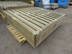 PACK OF 8NO ASSORTED TIMBER FENCE PANELS 1.83M X .65M APPROX.