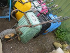 4 X WHEELBARROWS, ASSORTED MODELS. THIS LOT IS SOLD UNDER THE AUCTIONEERS MARGIN SCHEME, THEREFOR