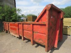 20 YARD CAPACITY ROLLONOFF HOOK LOADER BIN. THIS LOT IS SOLD UNDER THE AUCTIONEERS MARGIN SCHEME,