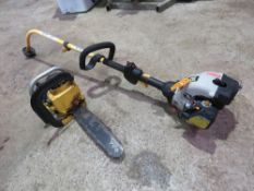 RYOBI PETROL STRIMMER PLUS A McCULLOCH CHAINSAW. THIS LOT IS SOLD UNDER THE AUCTIONEERS MARGIN SC