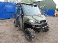 POLARIS DIESEL RANGER UTILITY VEHICLE REG: EU68 EPF. RTV WITH FULL CAB, HEATER, ELECTRIC TIP, 2252 R