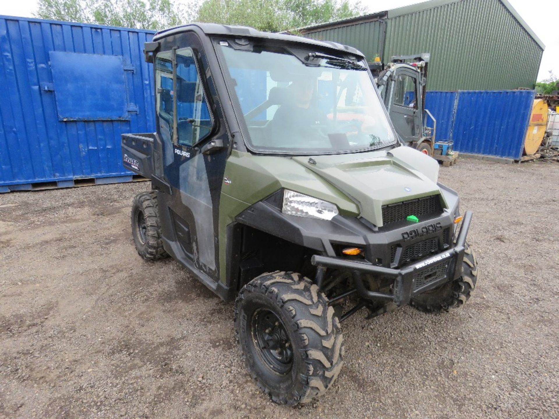 POLARIS DIESEL RANGER UTILITY VEHICLE REG: EU68 EPF. RTV WITH FULL CAB, HEATER, ELECTRIC TIP, 2252 R