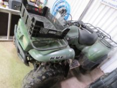 KAWASAKI KVF360 4WD QUAD BIKE, 2939 REC HRS. WHEN TESTED WAS SEEN TO DRIVE...SEE VIDEO.