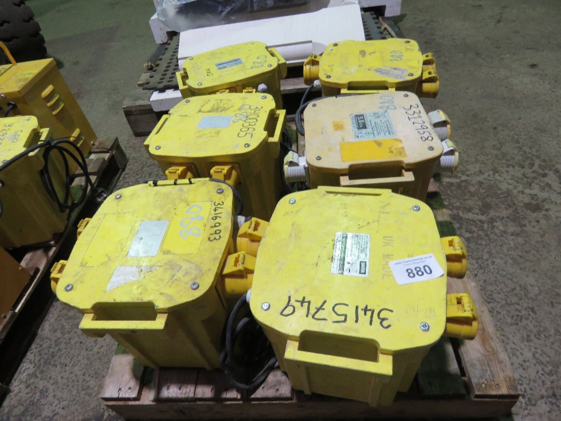 PALLET CONTAINING 6NO ASSORTED TRANSFORMERS. - Image 2 of 4