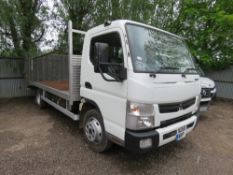 MITSUBISHI CANTER BEAVERTAIL PLANT LORRY REG: ND68 WRP EURO 6. 17FT BEAVERTAIL PLANT BODY WITH WINC