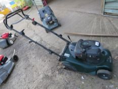 HAYTER HARRIER 41 ROLLER TYPE PETROL ENGINED LAWNMOWER, NO COLLECTOR/BAG. THIS LOT IS SOLD UNDER