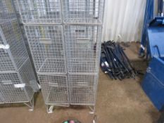 3 X MESH LOCKERS. SOURCED FROM COMPANY LIQUIDATION. THIS LOT IS SOLD UNDER THE AUCTIONEERS MARGIN SC