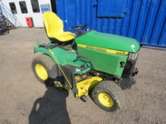 JOHN DEERE 455 RIDE ON PROFESSIONAL DIESEL ENGINED RIDE ON MOWER WITH MID MOUNTED DECK CIRCA 4FT WID