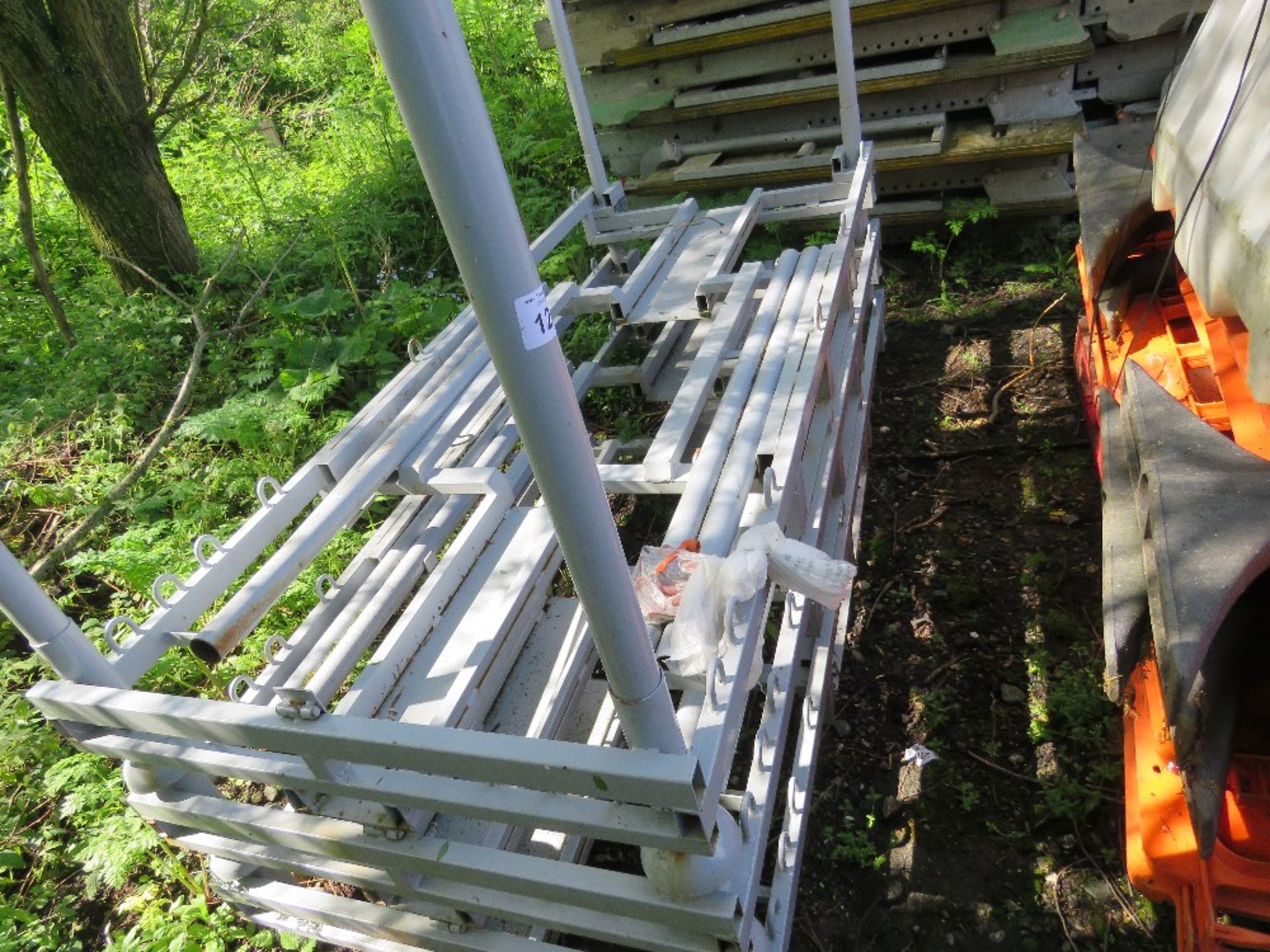 3NO SPECIAL BUILD STACKING STILLAGES FOR STORING MOTORBIKES: 1M WIDE X 2.4M LENGTH APPROX. THIS L - Image 2 of 2