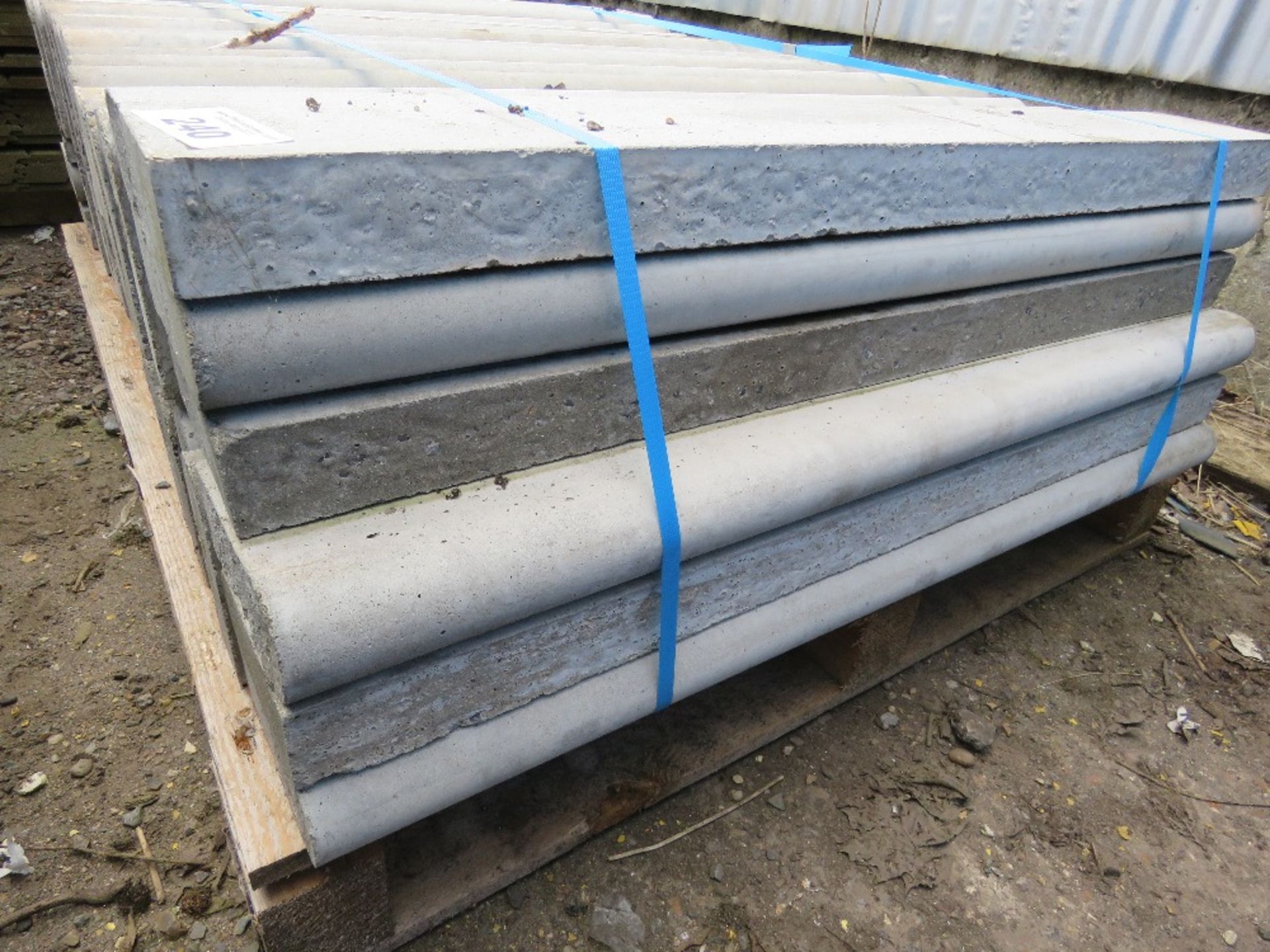 PALLET CONTAINING APPROXIMATELY 45NO BULL NOSE EDGING KERBS, 3FT X 6" X 2" APPROX. - Image 2 of 5