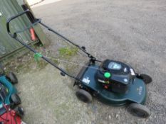 HAYTER MOTIF 48 PETROL ENGINED LAWNMOWER, NO COLLECTOR/BAG. THIS LOT IS SOLD UNDER THE AUCTIONEER
