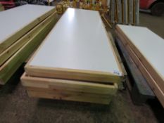 4NO WOODEN FOLDING TABLES, LITTLE USED. SOURCED FROM COMPANY LIQUIDATION. THIS LOT IS SOLD UNDER TH