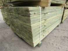 LARGE PACK OF PRESSURE TREATED FEATHER EDGE FENCE CLADDING TIMBER BOARDS: 1.80M LENGTH X 100MM WIDTH