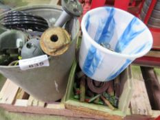 2 X BUCKETS CONTAINING DRAWBAR PINS, TOW BAR ETC. THIS LOT IS SOLD UNDER THE AUCTIONEERS MARGIN S